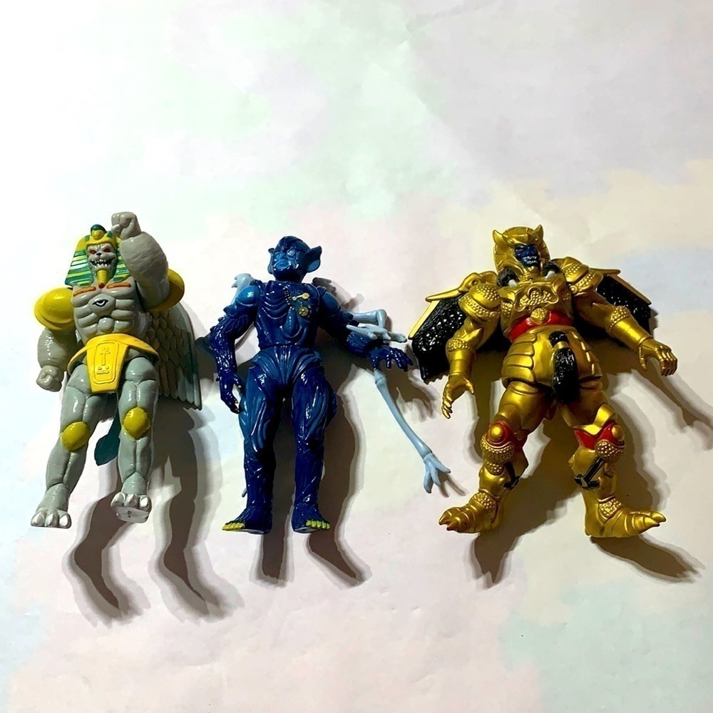 Vintage mighty Morphin Power Rangers figurines Action figures Hasbro